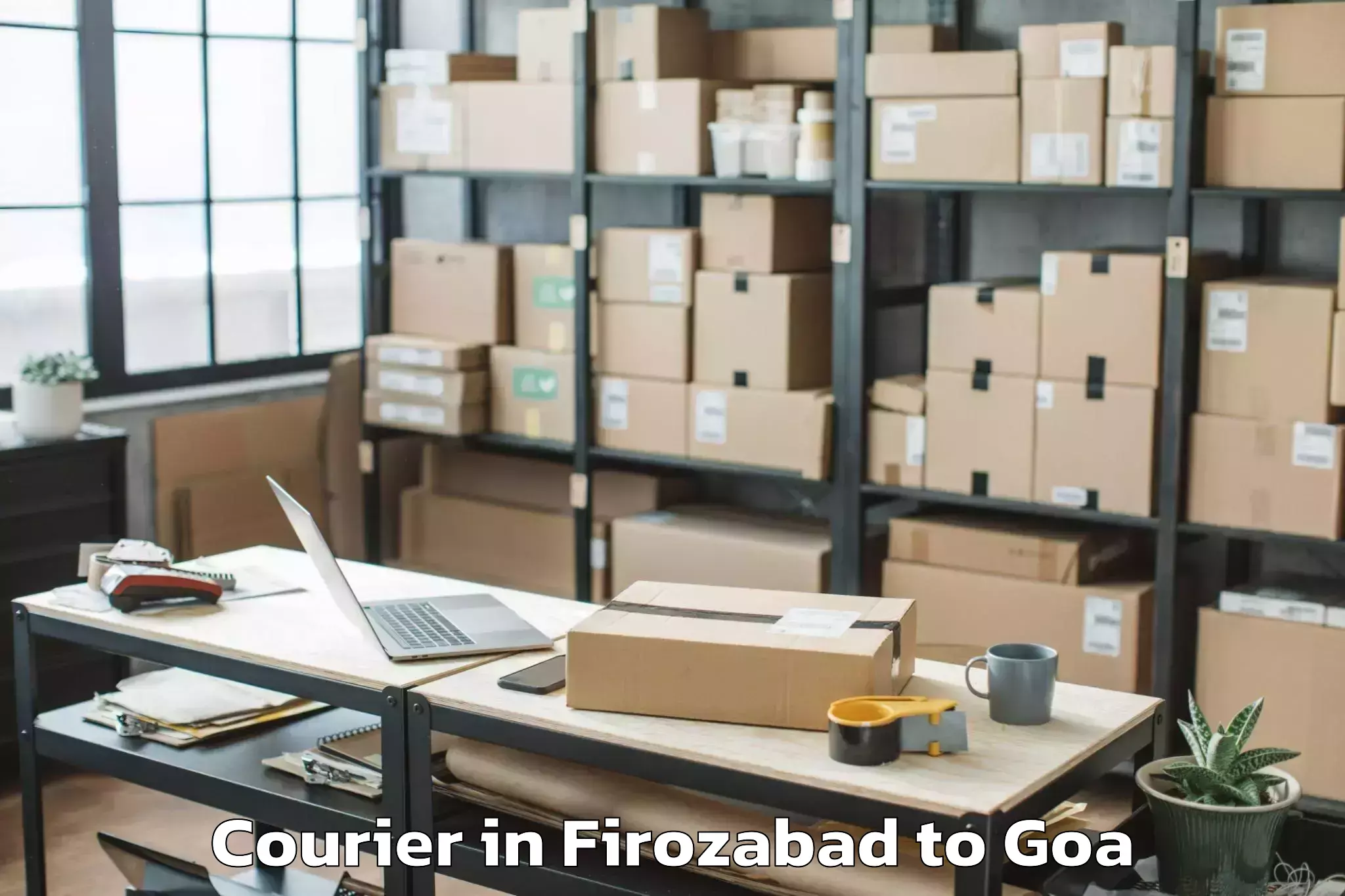 Reliable Firozabad to Cortalim Courier